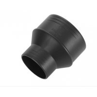 Webasto Adapter for air hose. Ø 80 mm-Ø 55 mm. Length 82 mm. Plastic. Black 1319477A