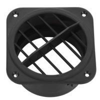 Webasto Air outlet 45°. Ø 90 mm, Ø 120 mm. Length 65 mm. Rotatable. Plastic. Black 1320956A