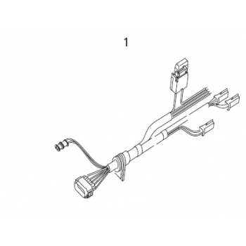 Webasto Wiring harness for Air Top EVO 3900/5500 standard heaters. Length 4,8 meter 1319836A