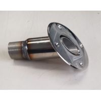 Eberspächer Boat wall penetration. Ø 24 mm (internal). Drill hole Ø 52 mm. 45 Degrees. Negative. Stainless steel EA0000012023