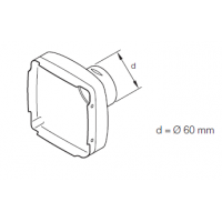Eberspächer Hood for Airtronic D 2 heaters. Ø 60 mm 221000010016