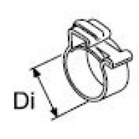 Webasto Hose clamp for dosing pump. Ø 8 mm - Ø 9 mm. Stainless steel. 10 Pcs 9011660A