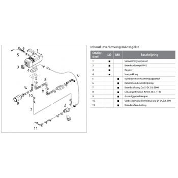 Webasto Mounting set for Air Top EVO 40/55. Standard. 12/24 Volt. - kopie 1325481B