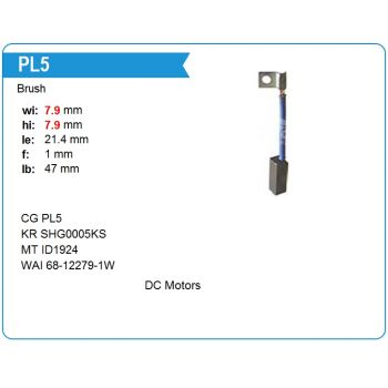 Щетки мотора отопителя SHG0005 Щетки мотора отопителя SHG0005