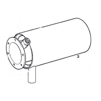 Eberspächer Heat exchanger for D 8 L C heaters. (1-3) 251766060000