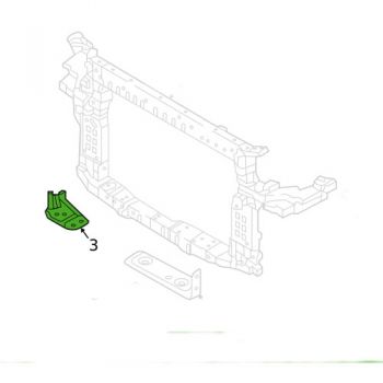 REINF-RADIATOR SUPPORT LWR,RH 64146-C5200