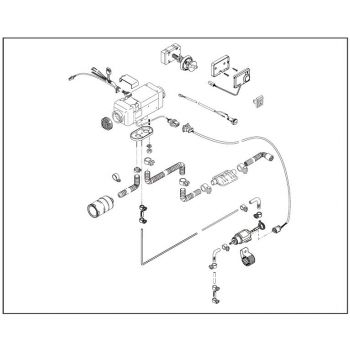 Webasto Air Top EVO 40 Hot air heater camperset, comfort uitvoering. 12 Volt 9029236C