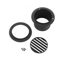 Webasto Air outlet 45°. Ø 80 mm. Rotatable. Plastic. Black 107984