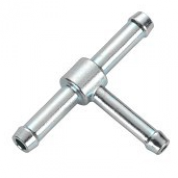 Webasto Fuel lever T- piece. 8 x 5 x 8. Length 50 mm. Hight 36.5 mm. Steel/zinc 1320573A