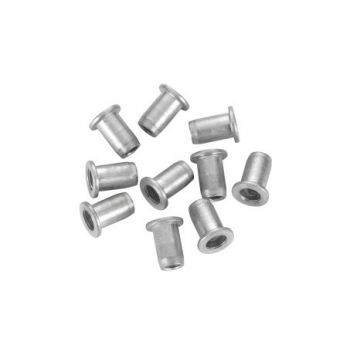 Webasto Rivet in nut. M6 x 15.5. D1 Ø 13 mm, D2 Ø 9 mm. Length 14.5 mm. Aluminium. Set 10 pieces 9011635A Webasto Rivet in nut. M6 x 15.5. D1 Ø 13 mm, D2 Ø 9 mm. Length 14.5 mm. Aluminium. Set 10 pieces 9011635A