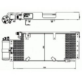 5003254 Радиатор кондиционера DAF