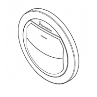 Eberspächer Flow out grid, flat, locable for hose adapter Ø 75/90 mm. White 221000010077