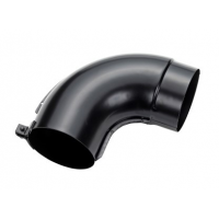 Webasto Hot air elbow 90°. Ø 79 mm, Ø 80.5 mm. Length 1 = 115 mm, length 2 = 120 mm. Steel corrosion resistant 1319272A