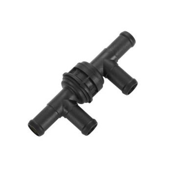 Webasto Non return valve. Ø 18 mm. Without leakage drill hole. Length 146 mm. Hight 42 mm. Plastic. 1319485A