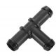 Webasto T-Piece. Ø 18 mm. Length 75 mm. Plastic. Black 1321001A