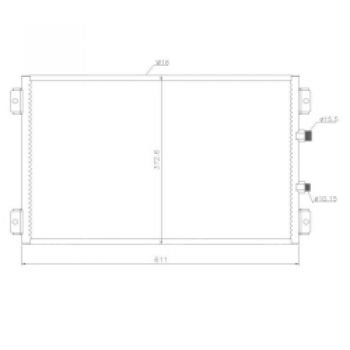 5002011 Радиатор кондиционера CATERPILLAR  385CL KOMATSU D155AX-5 D275AX-5 D475A-5 D61EX-15