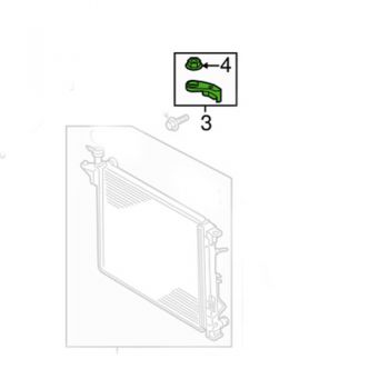 BRACKET-RADIATOR MTG, LOWER 25332-C5800
