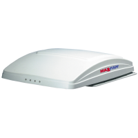 MaxxAir MaxxFan Deluxe вентилатор на покрива с дистанционно управление  бял капак