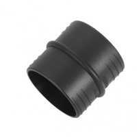 Webasto Double fitting, double clip. Ø 80 mm. Length 50 mm. Plastic. Black 1319476A