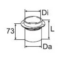 Webasto Exhaust tube. Ø 81 mm. Length 98 mm. 1319281A