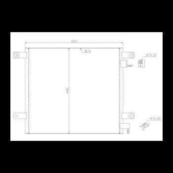 5003253 Радиатор кондиционера DAF