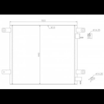 5003253 Радиатор кондиционера DAF