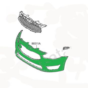 COVER-FR BUMPER 86511-3R510