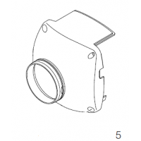 Eberspächer Air inhose hood for Airtronic D 5 heaters. Ø 90mm 252361011000