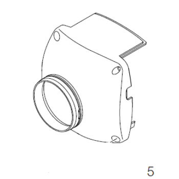Eberspächer Air inhose hood for Airtronic D 5 heaters. Ø 90mm 252361011000