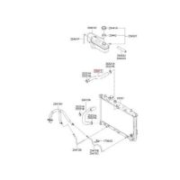 HOSE-RADIATOR, UPPER 25411-17201