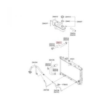 HOSE-RADIATOR, UPPER 25411-17201 HOSE-RADIATOR, UPPER 25411-17201