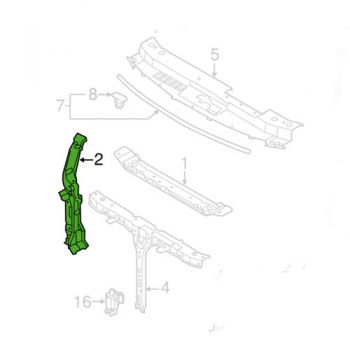 MEMBER-RADIATOR SUPPORT, UPPER 64150-3R500
