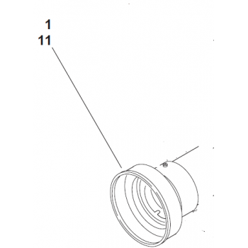 Webasto Combustion chamber for DBW 2010 and 2012 heaters. (5-1) 1322475A