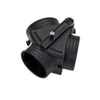 Webasto Distributor with valve. Ø 55 mm. Length 95 mm. Plastic. Black 1319224A