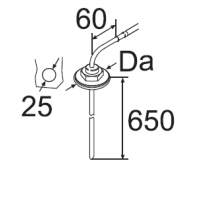 Webasto Tank connection for dosing pump heaters. Ø 6 mm, drill hole Ø 17 mm 71186500