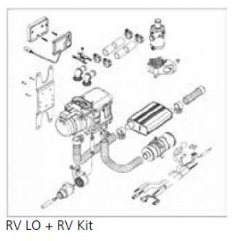 Webasto Thermo Top EVO 5 Universal installation set for camperset 9035972C