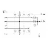 Діодний міст генератора БВО11-150-16М