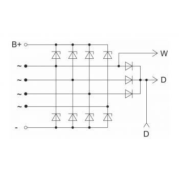 Діодний міст генератора БВО11-150-16М